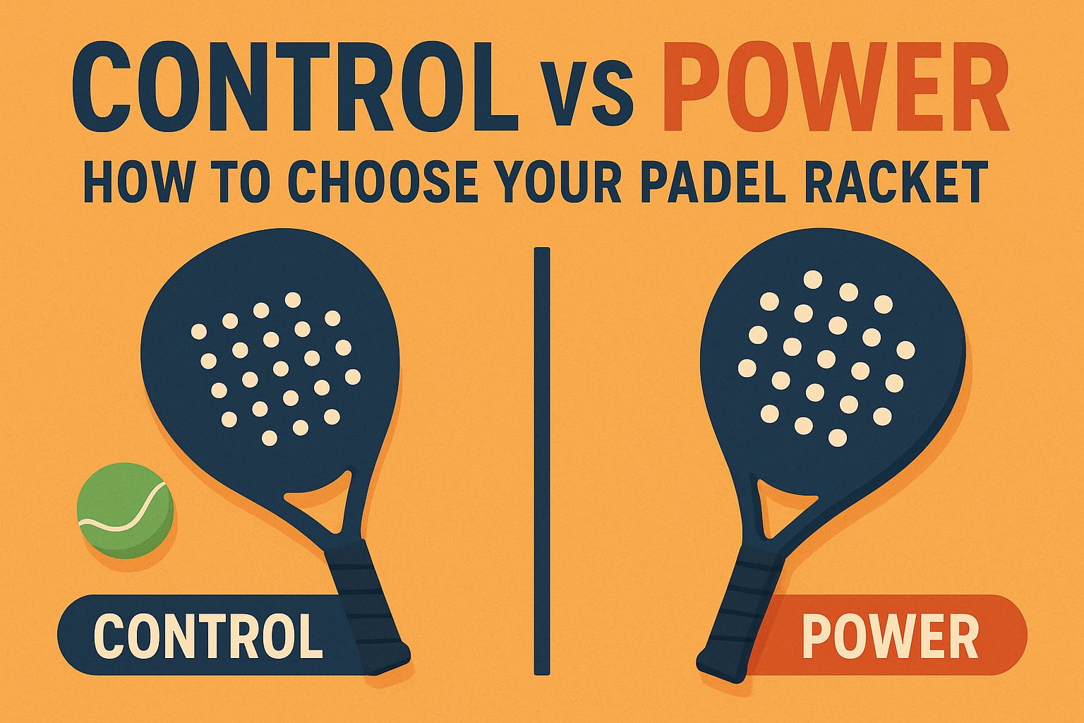 Control vs Power: How to Choose Your Padel Racket